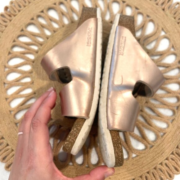 Birkenstock Arizona Kids Birko-Flor Electric Metallic Copper Sandals EU 34/ US 3 - Picture 7 of 13